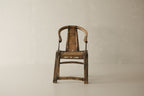 Vintage Elm Horseshoe Chair - Circa 1900
