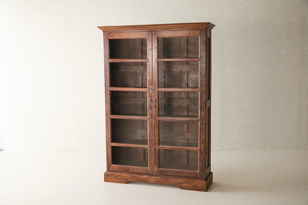 Vintage Teak and Glass Cabinet T.030