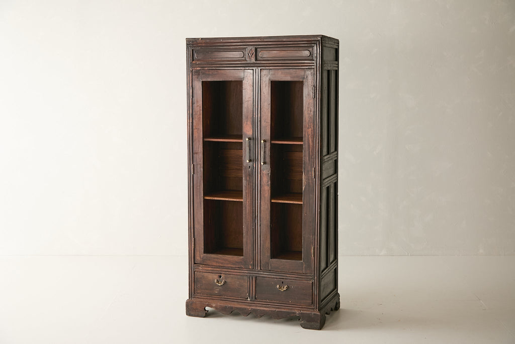 Vintage Teak and Glass Cabinet T.024