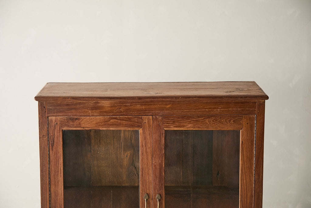 Vintage Teak and Glass Cabinet T.006