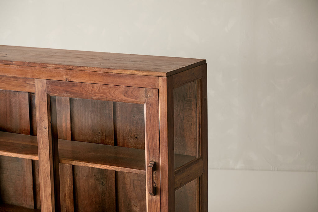 Vintage Teak and Glass Cabinet T.012