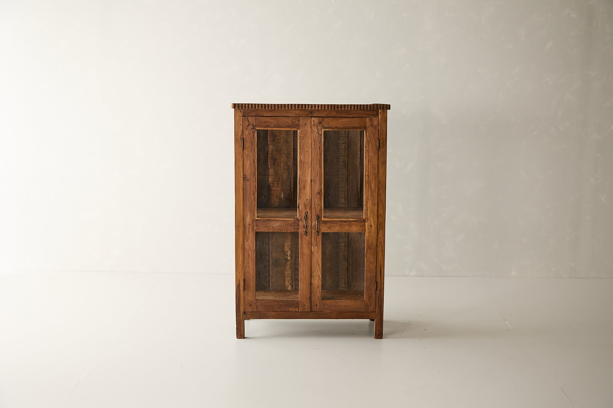 Vintage Teak and Glass Cabinet T.007