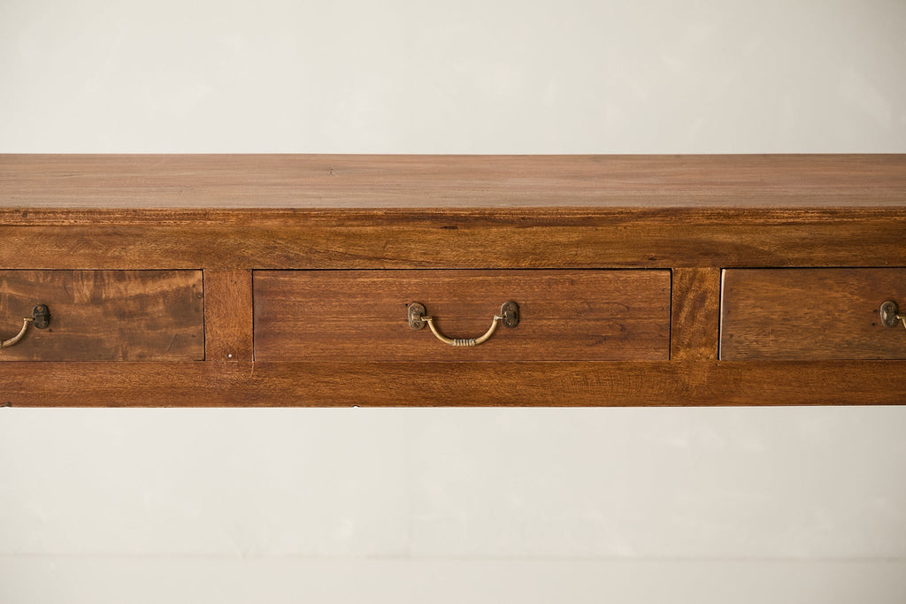 Vintage 3-Drawer Teak Console T.046