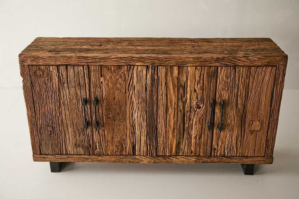 Rough-Hewn Sal Wood Sideboard