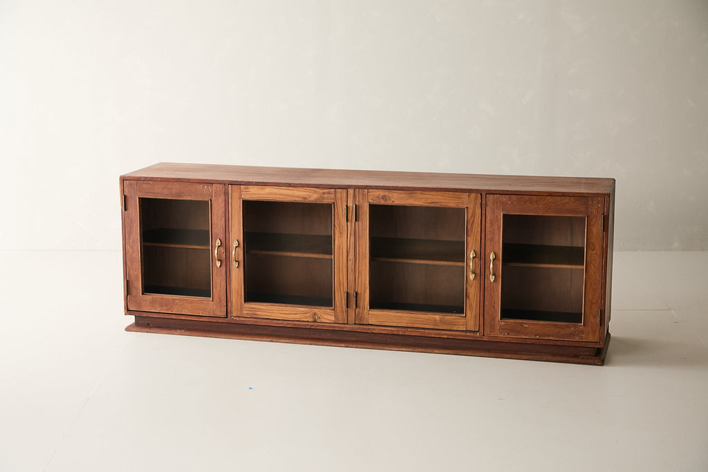 Vintage Teak and Glass Sideboard T.060