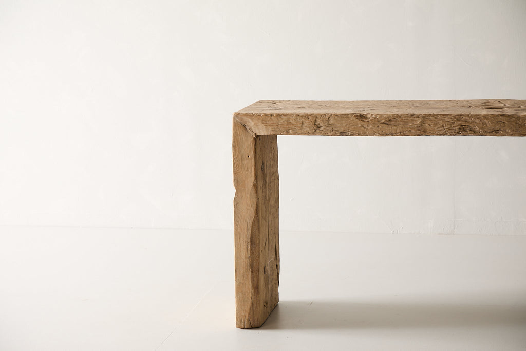 Vintage Pine Waterfall Console - Circa 1945