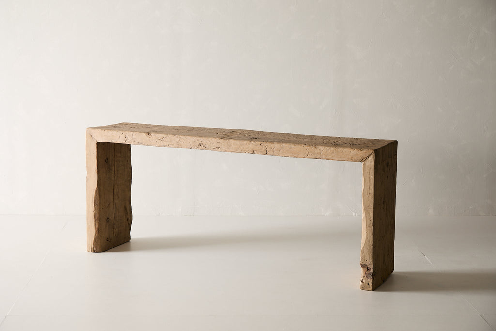 Vintage Pine Waterfall Console - Circa 1945