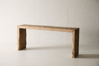 Vintage Pine Waterfall Console - Circa 1945
