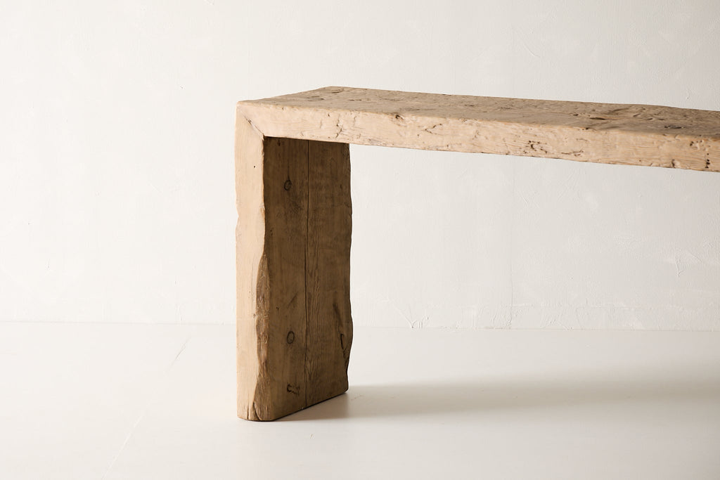 Vintage Pine Waterfall Console - Circa 1945