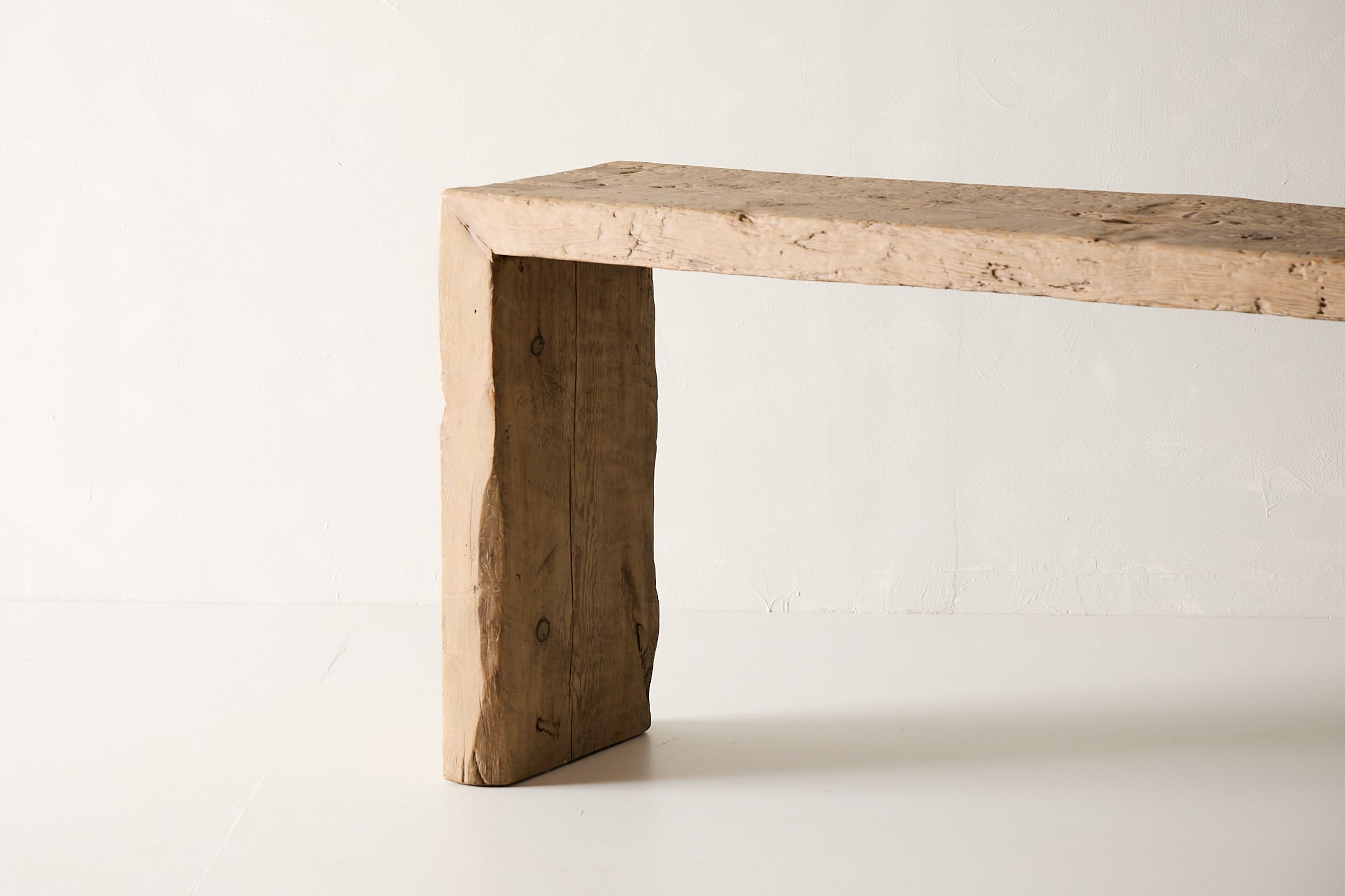 Vintage Pine Waterfall Console - Circa 1945