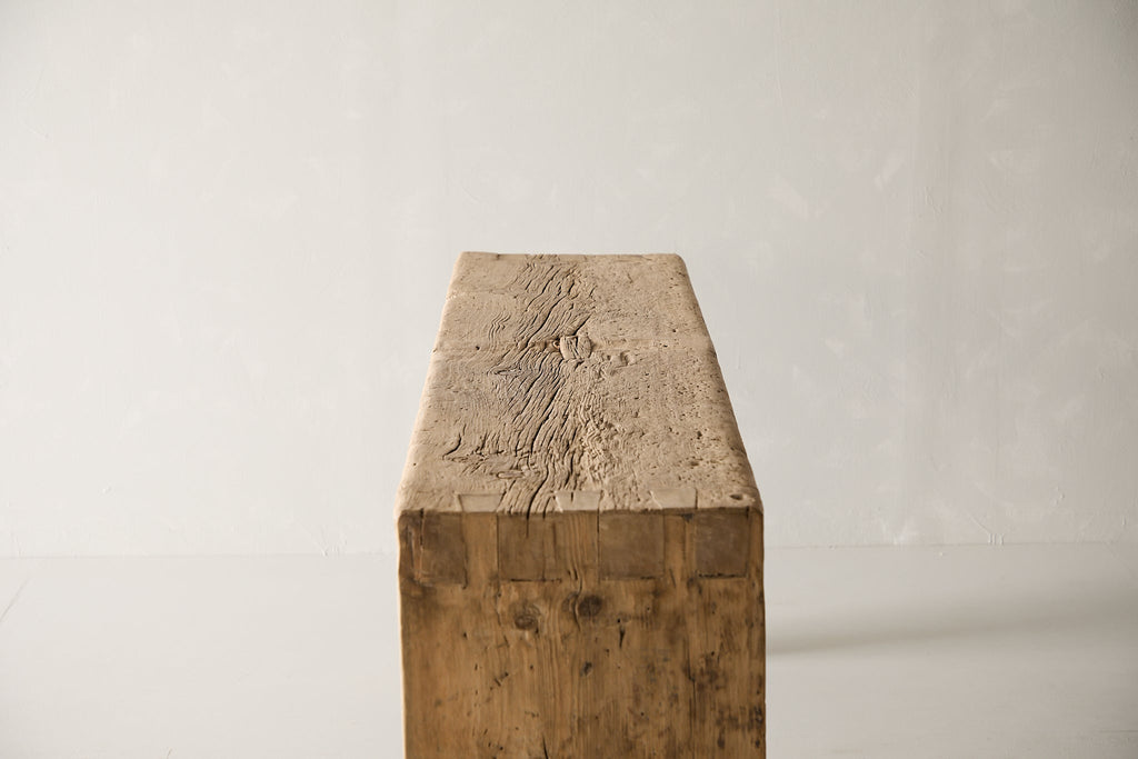 Vintage Pine Waterfall Console - Circa 1945