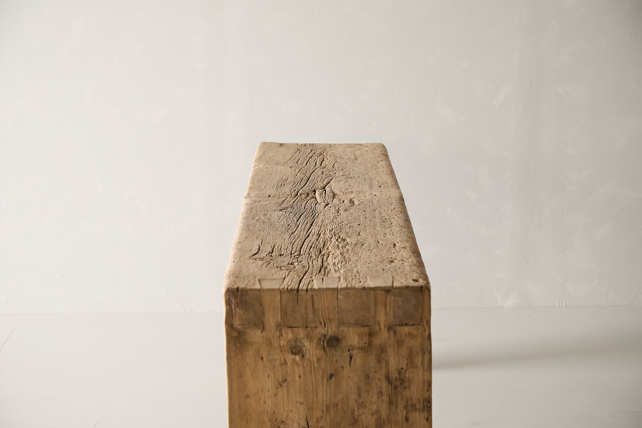 Vintage Pine Waterfall Console - Circa 1945