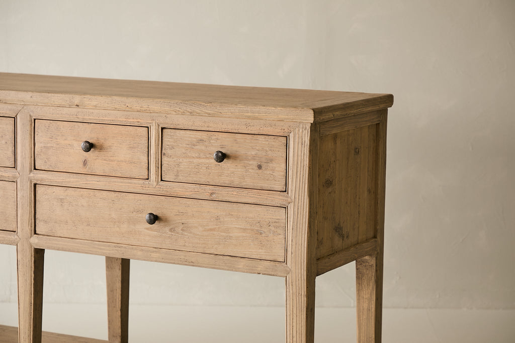 Copa 6-Drawer Console - Natural