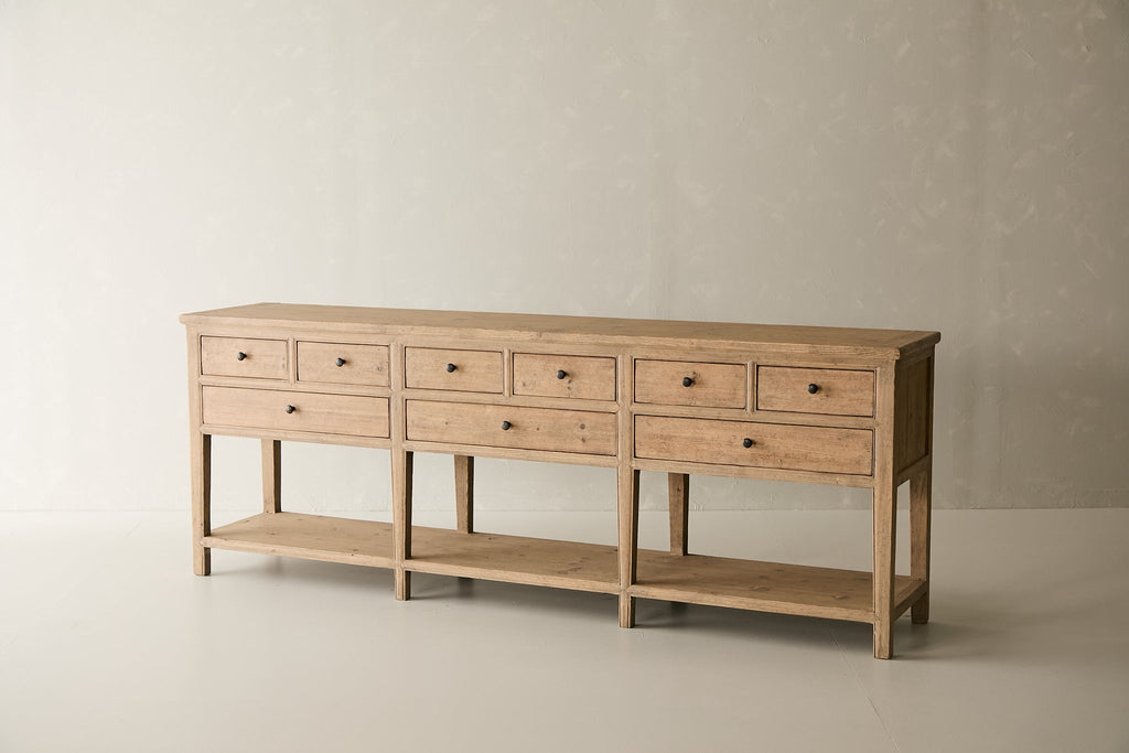 Copa 9-Drawer Console - Natural