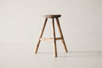 Vintage Elm Stool AC.046 - Circa 1945