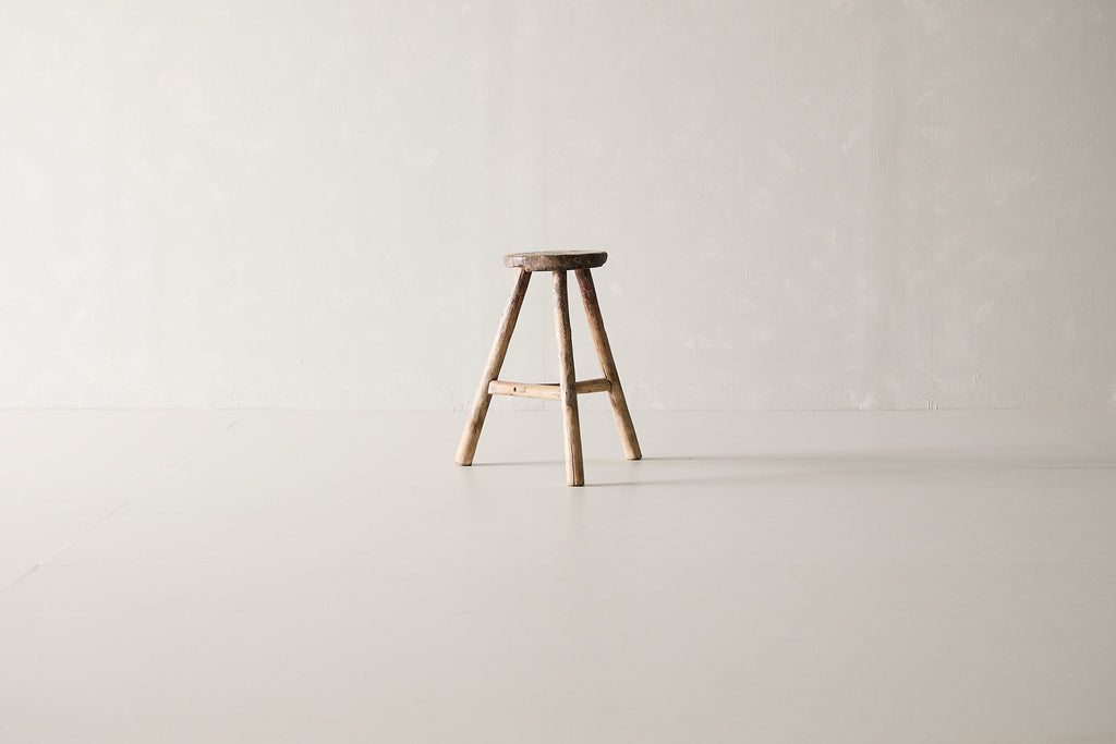 Vintage Elm Stool AC.046 - Circa 1945