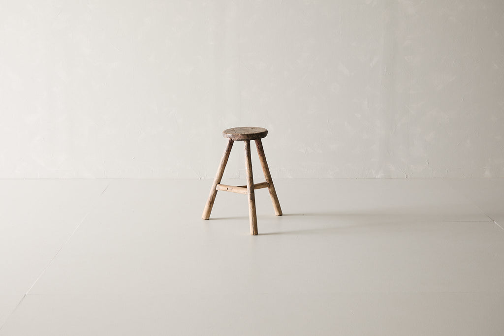 Vintage Elm Stool AC.046 - Circa 1945