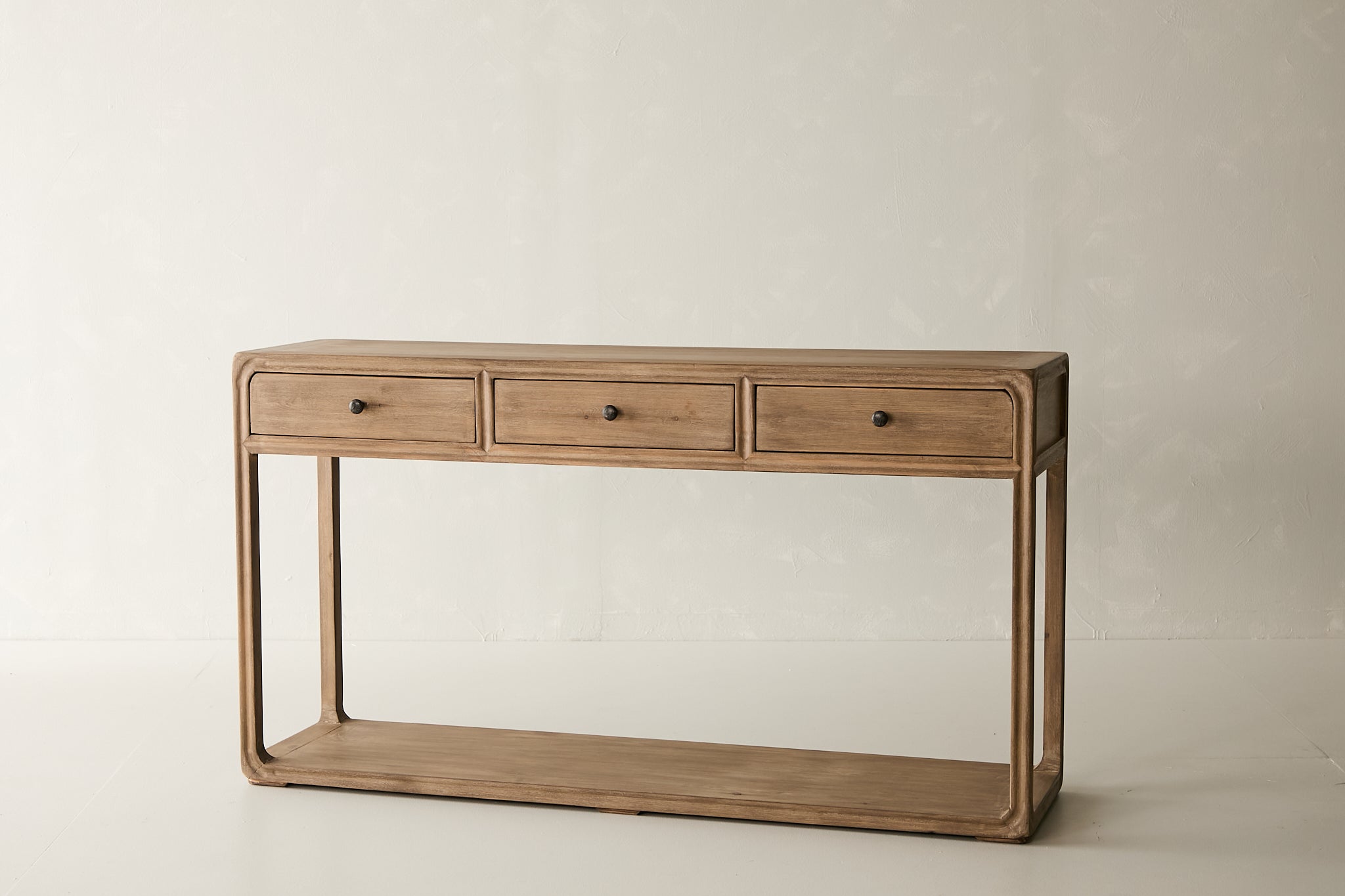 Palmer 3-Drawer Console - Aged Brown