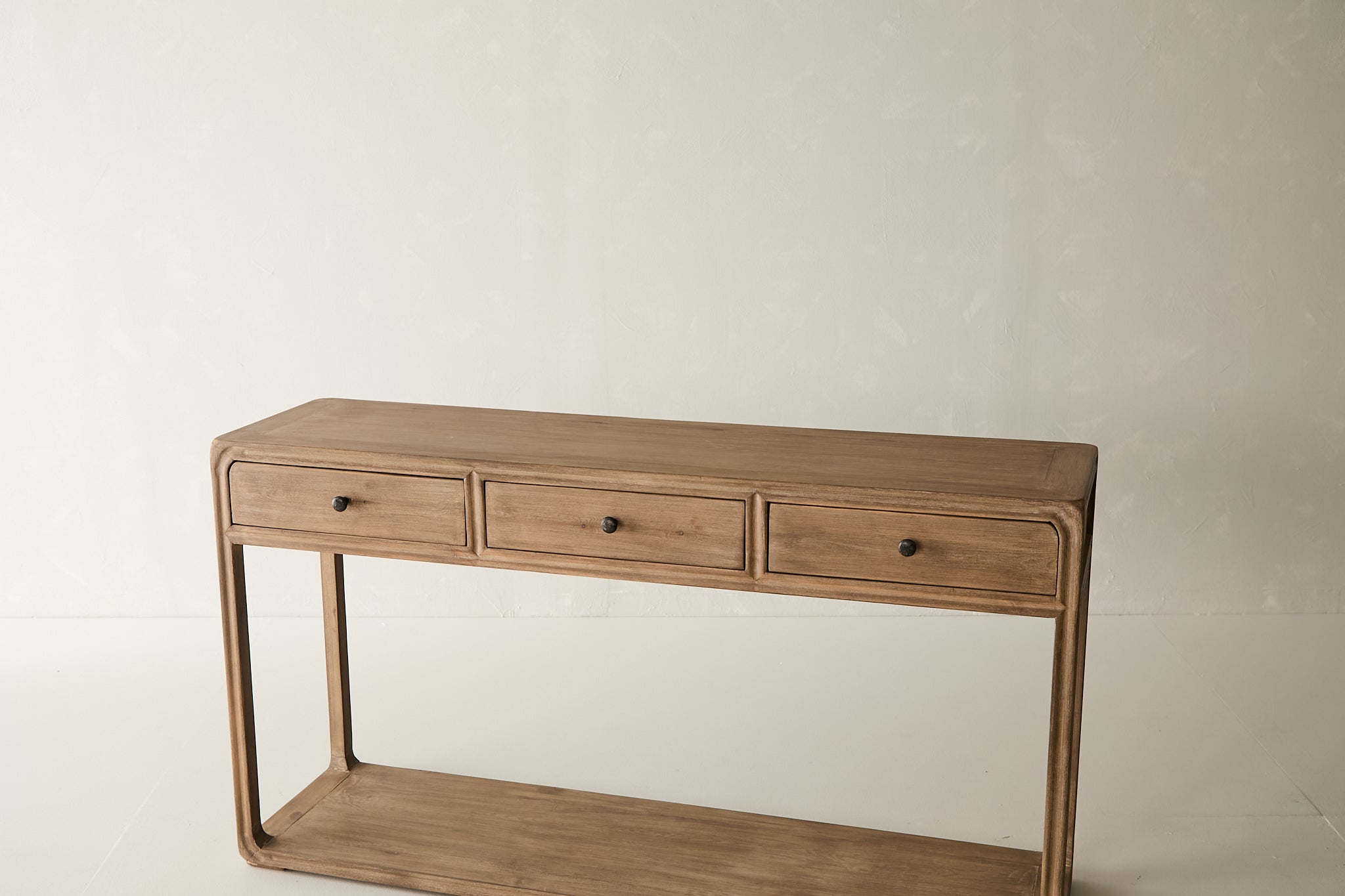 Palmer 3-Drawer Console - Aged Brown