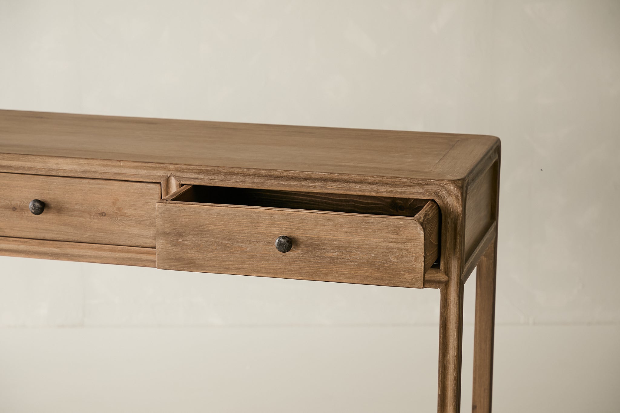 Palmer 3-Drawer Console - Aged Brown