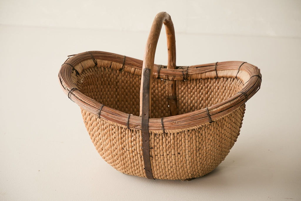 Vintage Willow Grain Basket AF.024