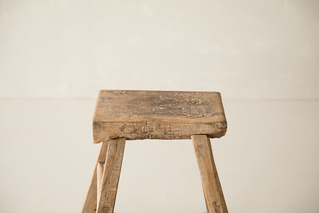Vintage Elm Stool AF.028