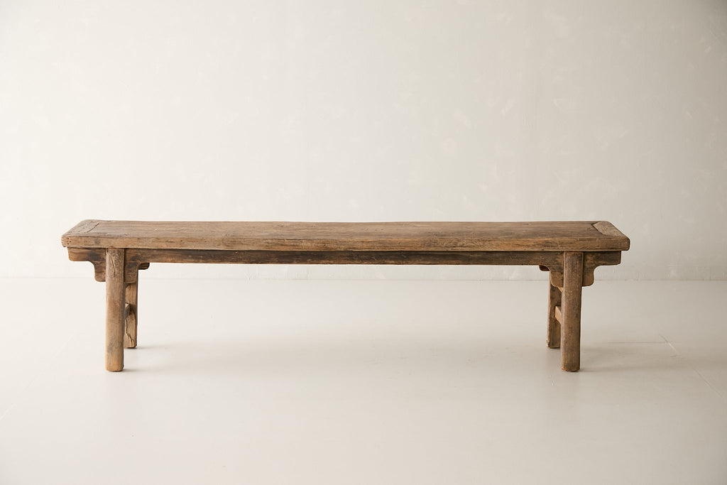 Vintage Elm Bench AH.007 - Circa 1905