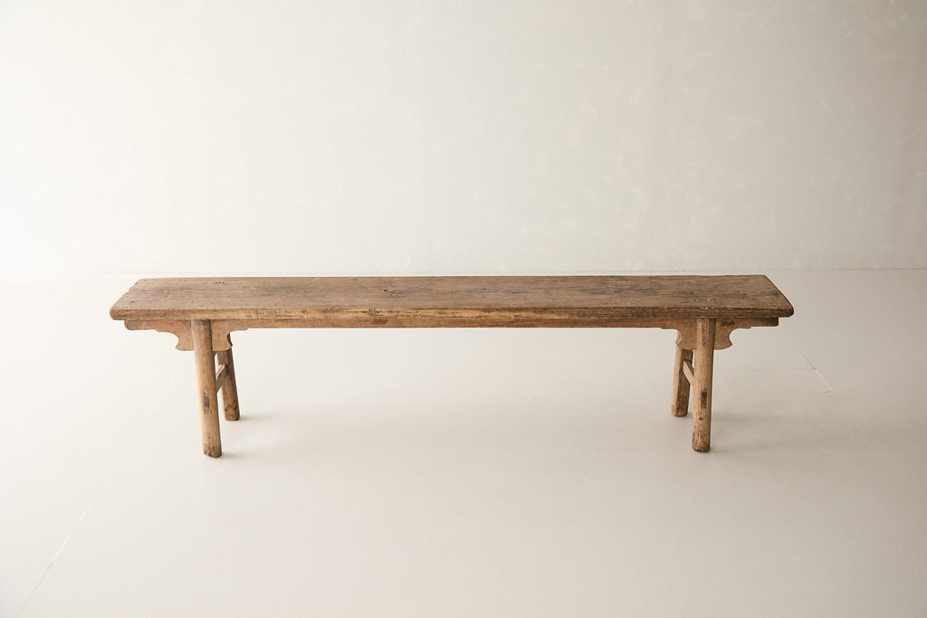 Vintage Elm Bench AH.008 - Circa 1905