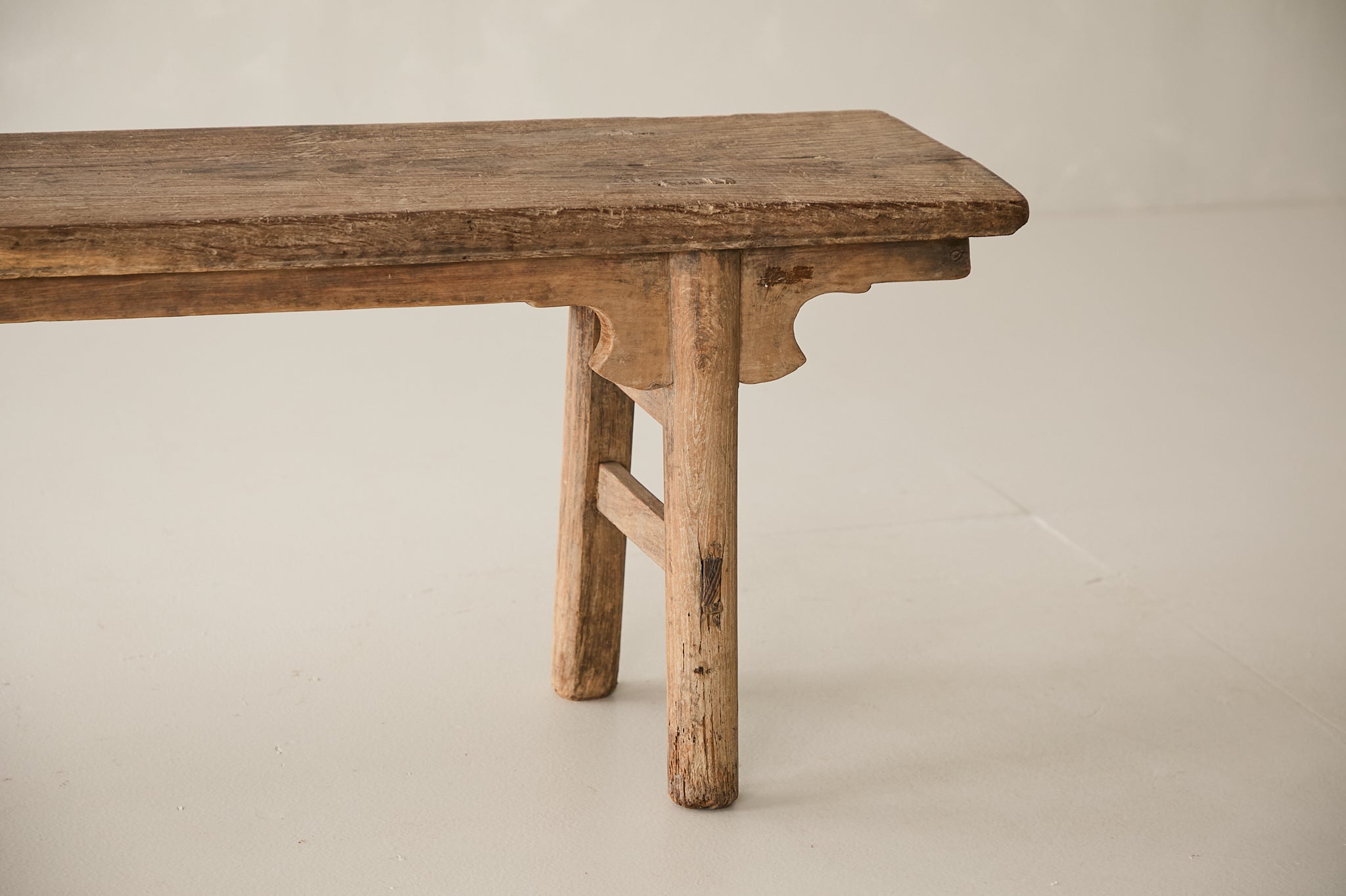 Vintage Elm Bench AH.008 - Circa 1905