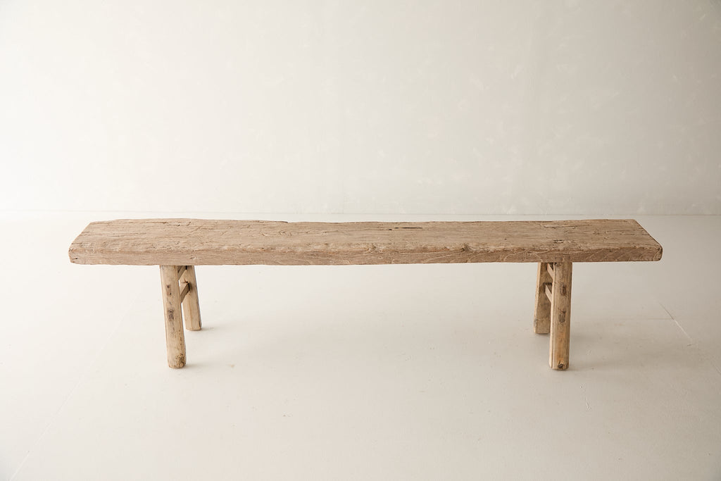 Vintage Elm Bench AH.019 - Circa 1945