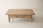 Vintage 3-Drawer Elm Coffee Table AH.047 - Circa 1925