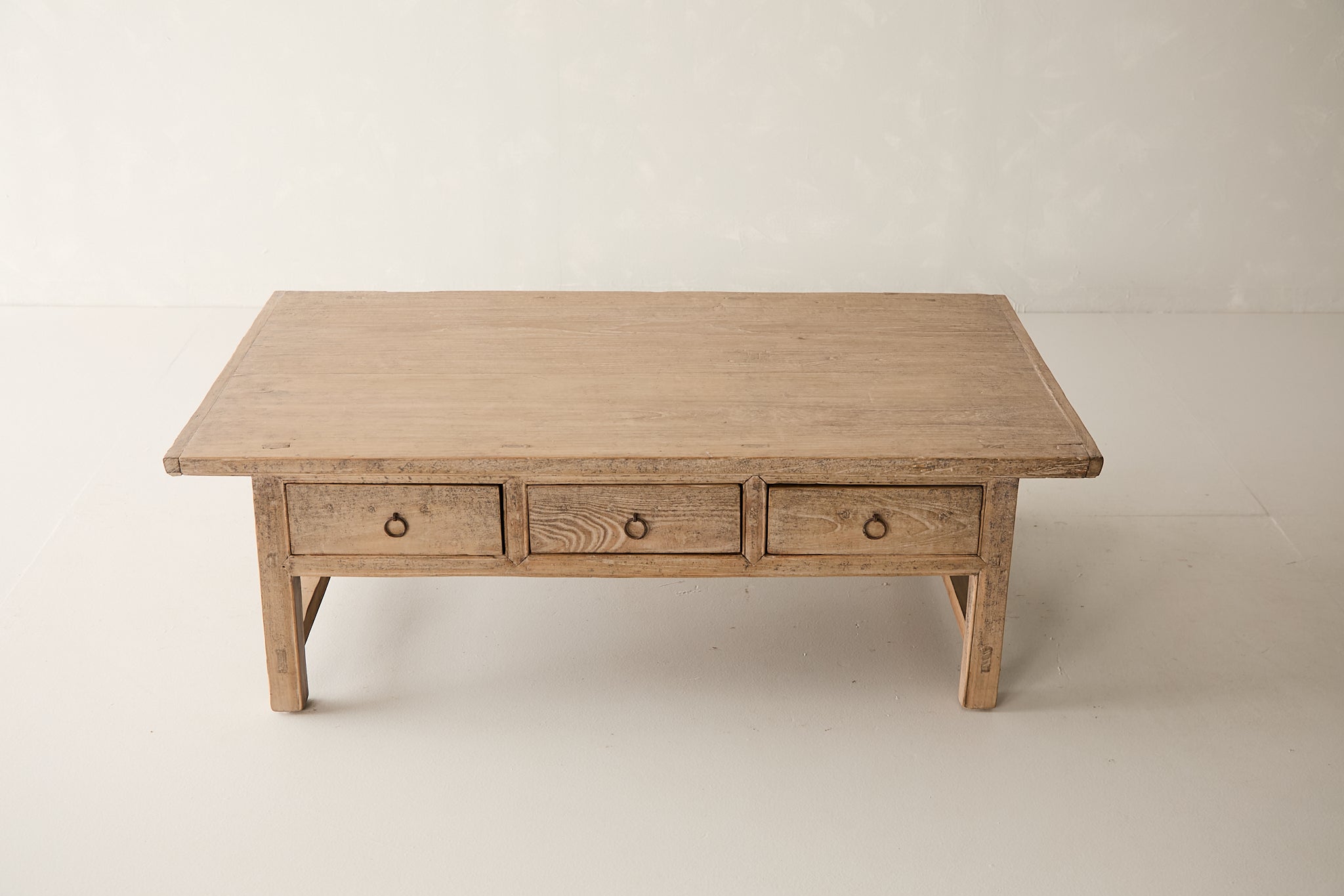 Vintage 3-Drawer Elm Coffee Table AH.047 - Circa 1925