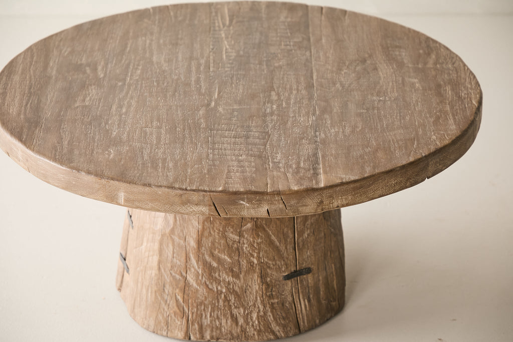 Reclaimed Round Oak Coffee Table AH.057