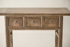 Vintage 3-Drawer Elm Console AH.075 - Circa 1925