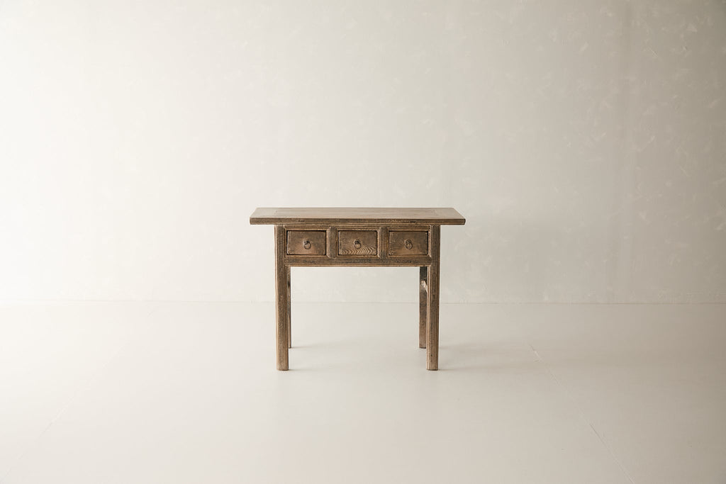 Vintage 3-Drawer Elm Console AH.075 - Circa 1925