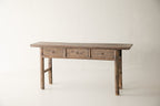 Vintage 3-Drawer Walnut Console AH.084 - Circa 2025