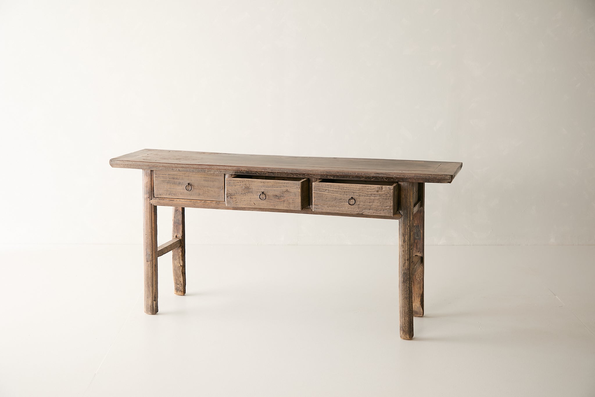 Vintage 3-Drawer Walnut Console AH.084 - Circa 2025