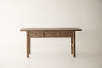 Vintage 3-Drawer Walnut Console AH.084 - Circa 2025