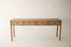 Vintage 4-Drawer Elm Console AH.088 - Circa 1925