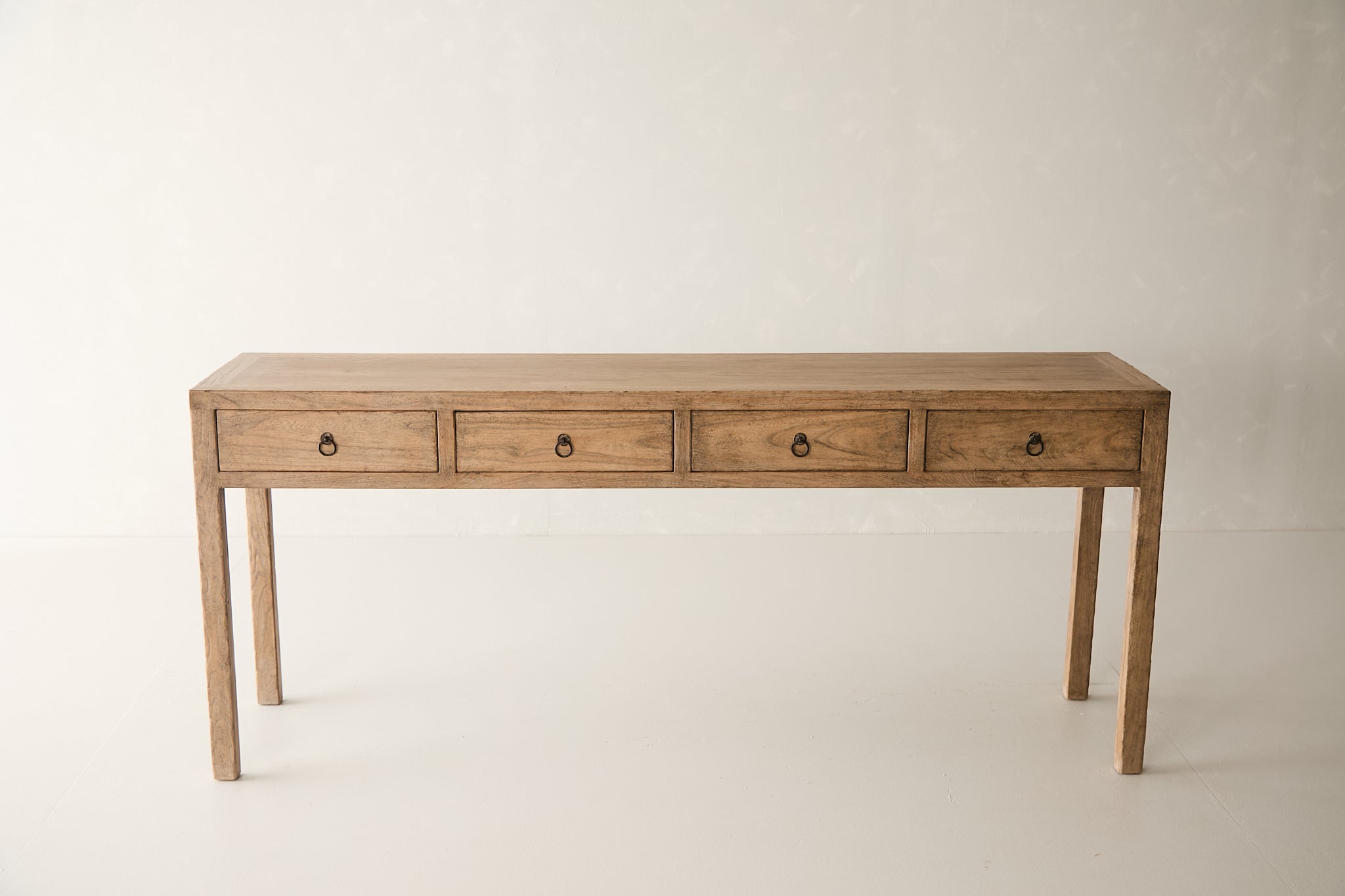 Vintage 4-Drawer Elm Console AH.088 - Circa 1925