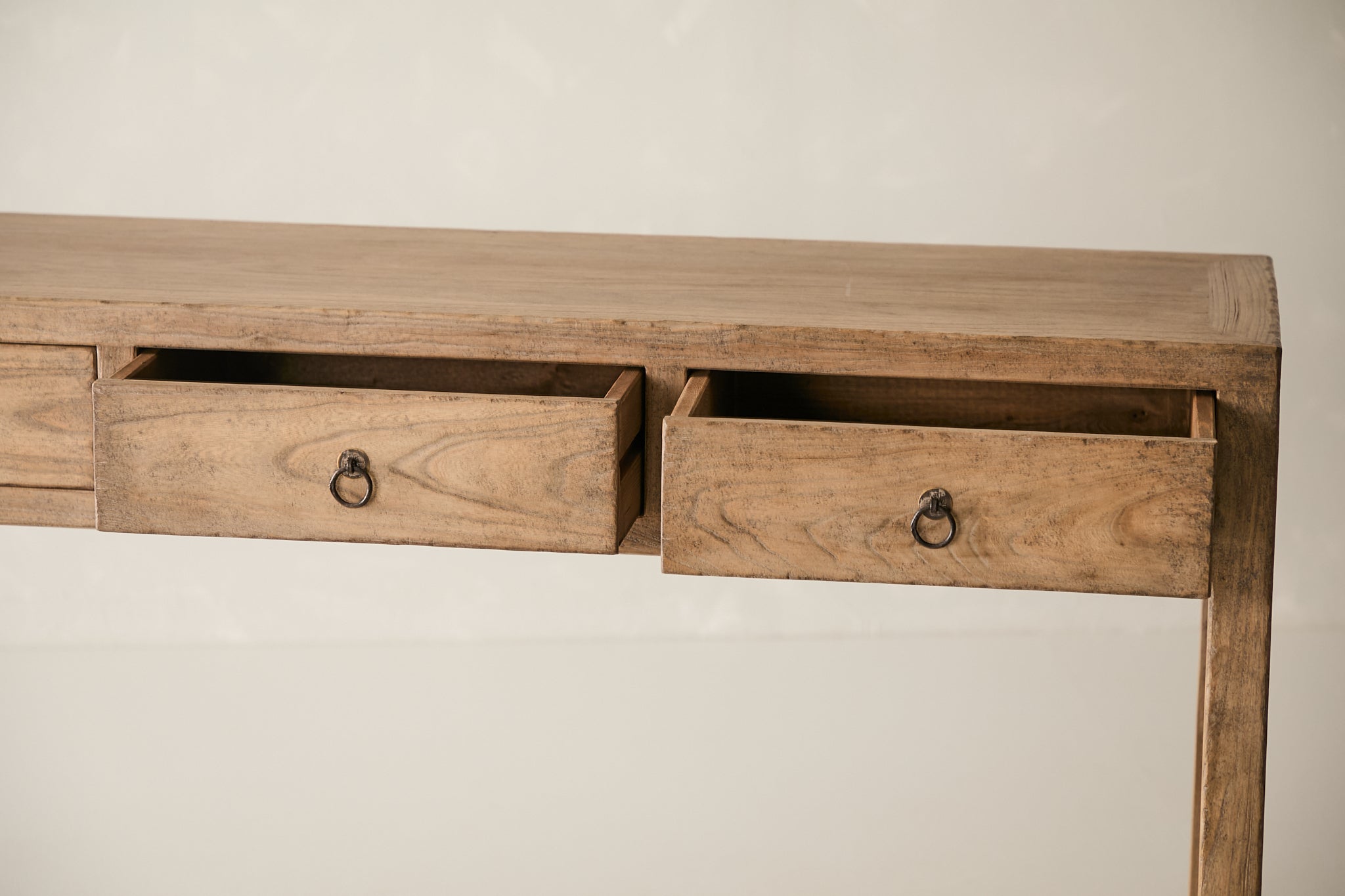 Vintage 4-Drawer Elm Console AH.088 - Circa 1925