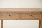 Vintage 2-Drawer Elm Console AH.090 - Circa 1945