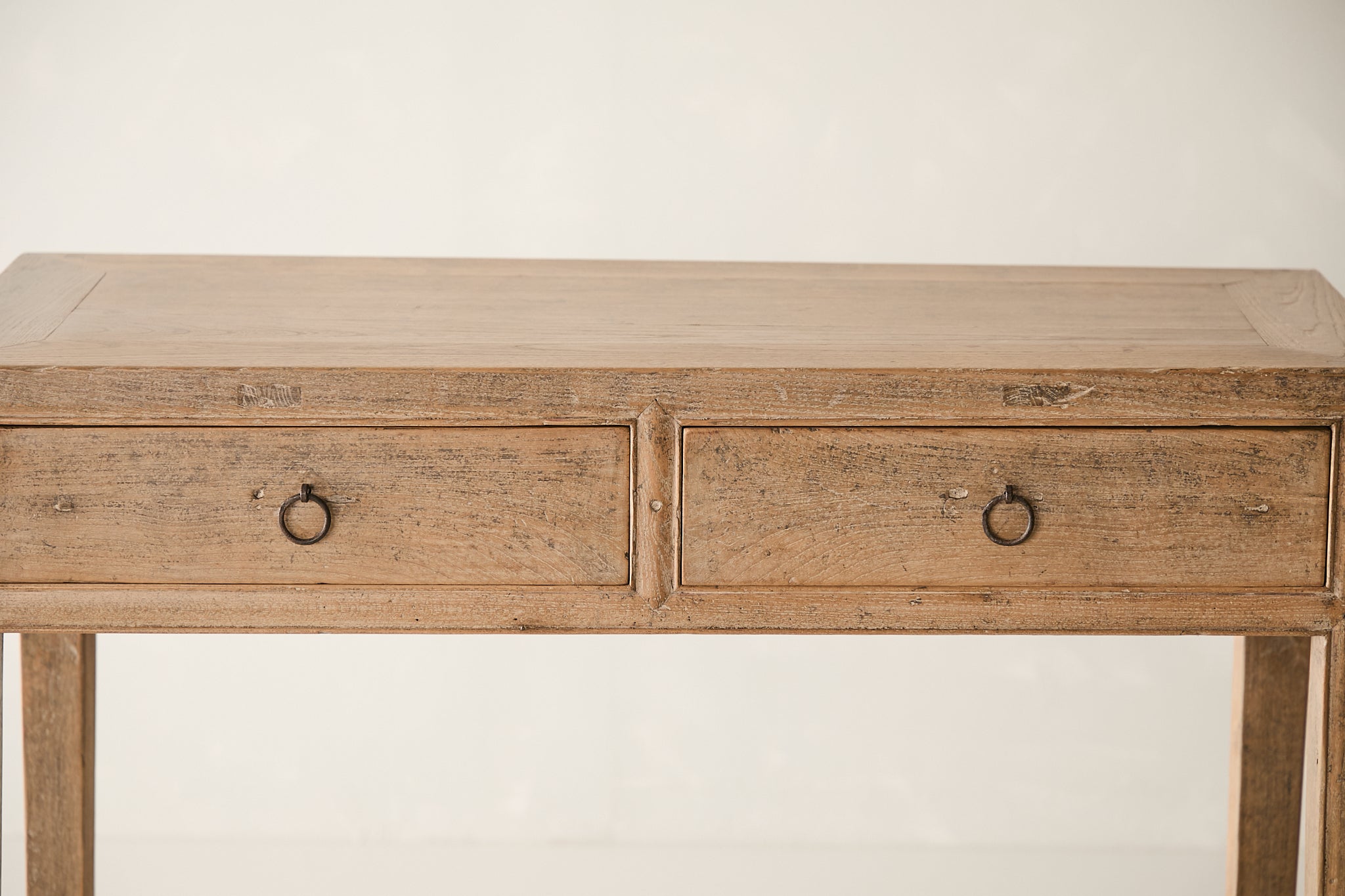 Vintage 2-Drawer Elm Console AH.090 - Circa 1945