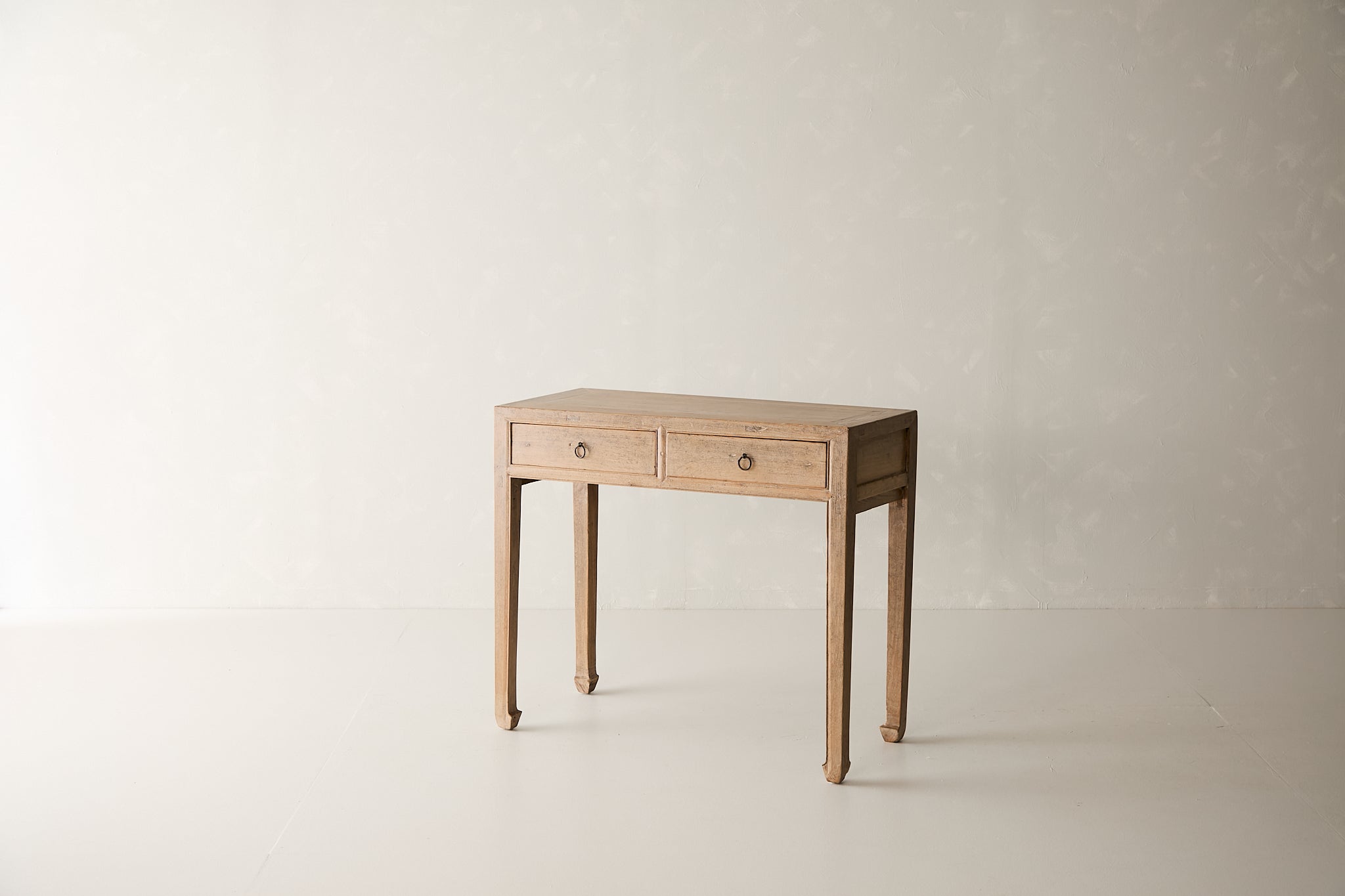 Vintage 2-Drawer Elm Console AH.090 - Circa 1945