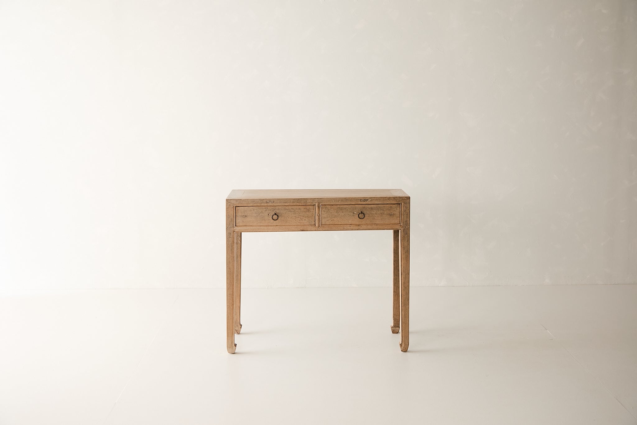 Vintage 2-Drawer Elm Console AH.090 - Circa 1945