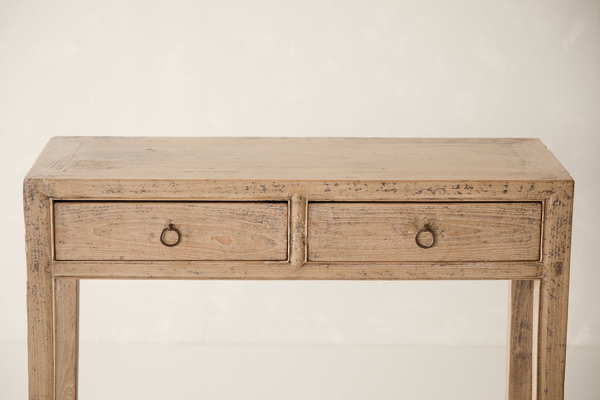 Vintage 2-Drawer Elm Console AH.094 - Circa 1925