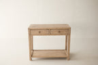Vintage 2-Drawer Elm Console AH.094 - Circa 1925