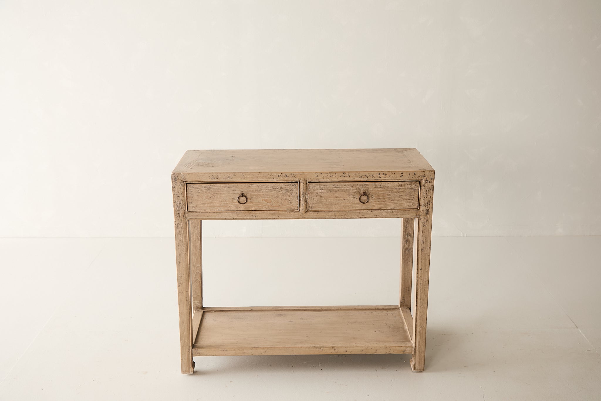 Vintage 2-Drawer Elm Console AH.094 - Circa 1925