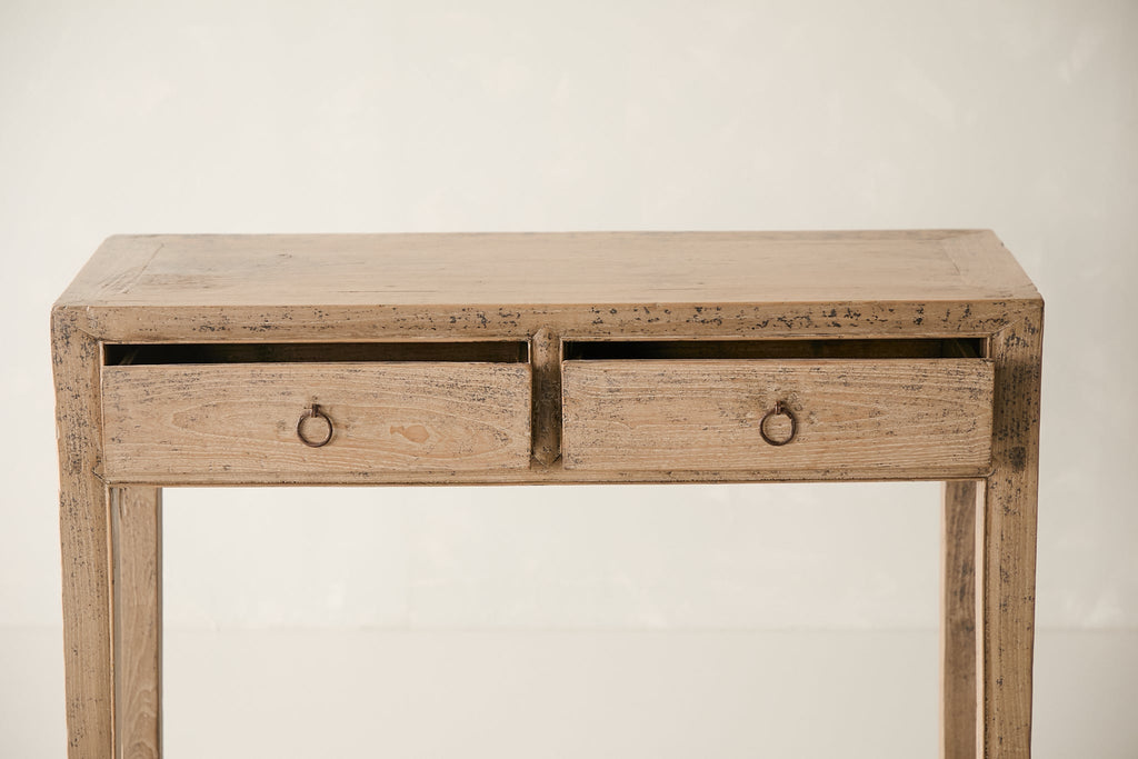 Vintage 2-Drawer Elm Console AH.094 - Circa 1925