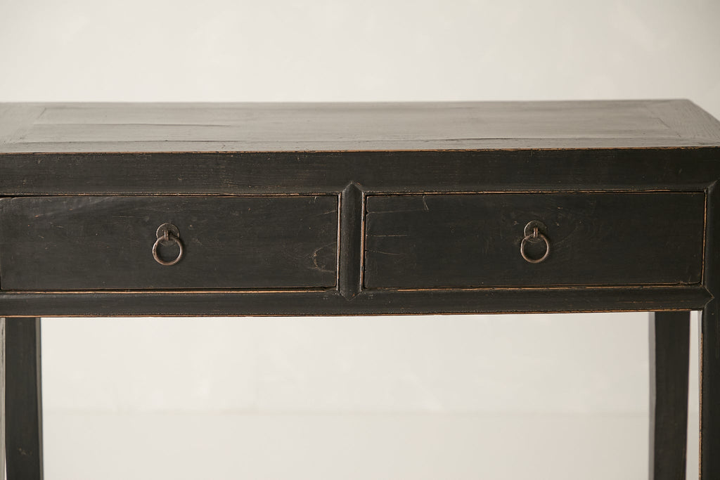 Vintage 2-Drawer Elm Console AH.097 - Circa 1925